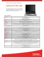 Toshiba Satellite Pro L300 Brochure preview