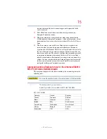 Preview for 15 page of Toshiba Satellite Pro L300 User Manual