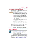 Preview for 43 page of Toshiba Satellite Pro L300 User Manual