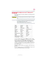 Preview for 23 page of Toshiba Satellite Pro L450 User Manual