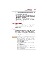 Preview for 43 page of Toshiba Satellite Pro L450 User Manual