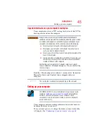 Preview for 45 page of Toshiba Satellite Pro L450 User Manual