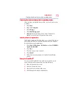 Preview for 73 page of Toshiba Satellite Pro L450 User Manual