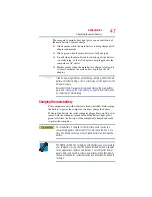 Preview for 47 page of Toshiba Satellite Pro M300 User Manual