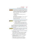 Preview for 47 page of Toshiba Satellite Pro S300L (Spanish) Manual Del Usuario