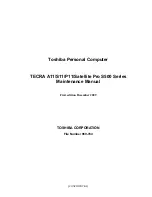 Toshiba Satellite Pro S500 Maintenance Manual preview