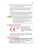 Preview for 9 page of Toshiba Satellite Pro U300-RW1 User Manual