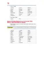 Preview for 16 page of Toshiba Satellite Pro U300-RW1 User Manual