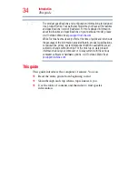 Preview for 34 page of Toshiba Satellite Pro U300-RW1 User Manual