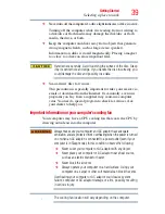 Preview for 39 page of Toshiba Satellite Pro U300-RW1 User Manual