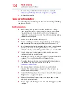 Preview for 104 page of Toshiba Satellite Pro U300-RW1 User Manual