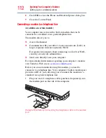 Preview for 112 page of Toshiba Satellite Pro U300-RW1 User Manual