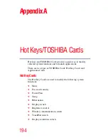 Preview for 194 page of Toshiba Satellite Pro U300-RW1 User Manual