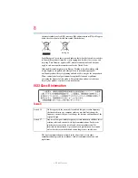 Preview for 8 page of Toshiba Satellite Pro U800 Series User Manual