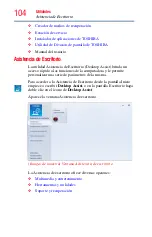 Предварительный просмотр 104 страницы Toshiba Satellite Pro U800W Series (Spanish) Manual Del Usuario