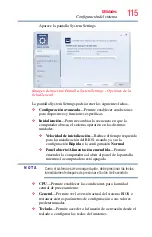 Preview for 115 page of Toshiba Satellite Pro U920t Series (Spanish) Manual Del Usuario