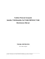 Toshiba Satellite ProT130D Maintenance Manual preview