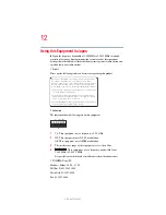 Preview for 12 page of Toshiba Satellite R20 Series User Manual