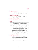 Preview for 21 page of Toshiba Satellite R20 Series User Manual