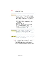 Preview for 42 page of Toshiba Satellite R20 Series User Manual