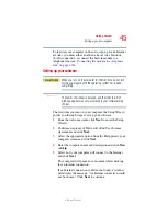 Preview for 45 page of Toshiba Satellite R20 Series User Manual