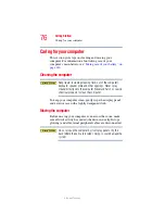 Preview for 76 page of Toshiba Satellite R20 Series User Manual