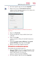 Предварительный просмотр 113 страницы Toshiba Satellite serie U800W (Spanish) Manual Del Usuario