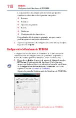 Предварительный просмотр 118 страницы Toshiba Satellite serie U800W (Spanish) Manual Del Usuario