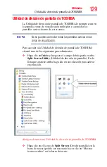 Предварительный просмотр 129 страницы Toshiba Satellite serie U800W (Spanish) Manual Del Usuario