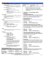 Preview for 2 page of Toshiba Satellite U200-ST3311 Series Specification Sheet