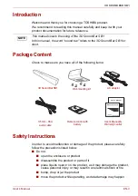 Preview for 3 page of Toshiba SB1 User Manual