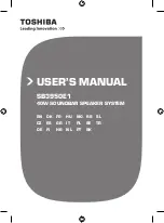 Toshiba SB3950E1 User Manual preview