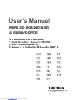 Preview for 1 page of Toshiba SBM1W User Manual