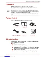 Preview for 3 page of Toshiba SBM1W User Manual