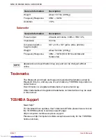 Предварительный просмотр 18 страницы Toshiba SBM1W User Manual