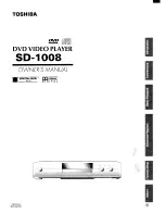 Toshiba SD-1008 Owner'S Manual preview