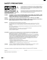 Preview for 2 page of Toshiba SD-1008 Owner'S Manual