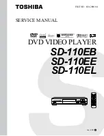 Preview for 1 page of Toshiba SD-110EB Service Manual