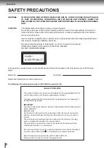 Preview for 5 page of Toshiba SD-110EB Service Manual