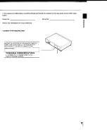 Предварительный просмотр 3 страницы Toshiba SD-1200 Owner'S Manual