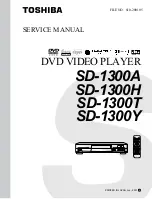 Preview for 1 page of Toshiba SD-1300A Service Manual