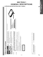 Preview for 5 page of Toshiba SD-1300A Service Manual