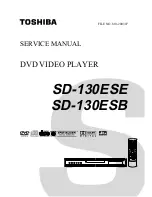 Toshiba SD-130ESB Service Manual предпросмотр