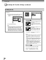 Предварительный просмотр 38 страницы Toshiba SD-1600 Owner'S Manual