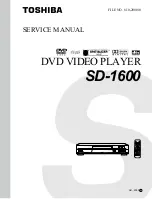 Toshiba SD-1600 Service Manual предпросмотр