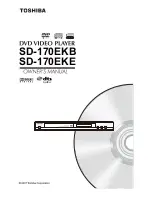 Toshiba SD-170EKB Owner'S Manual preview