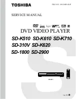 Toshiba SD-1800 Service Manual preview