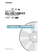 Предварительный просмотр 1 страницы Toshiba SD-185 Owner'S Manual