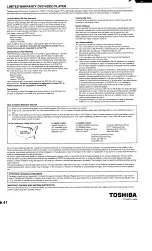 Preview for 42 page of Toshiba SD-2006 Owner'S Manual