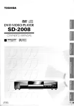 Preview for 1 page of Toshiba SD-2008 Owner'S Manual